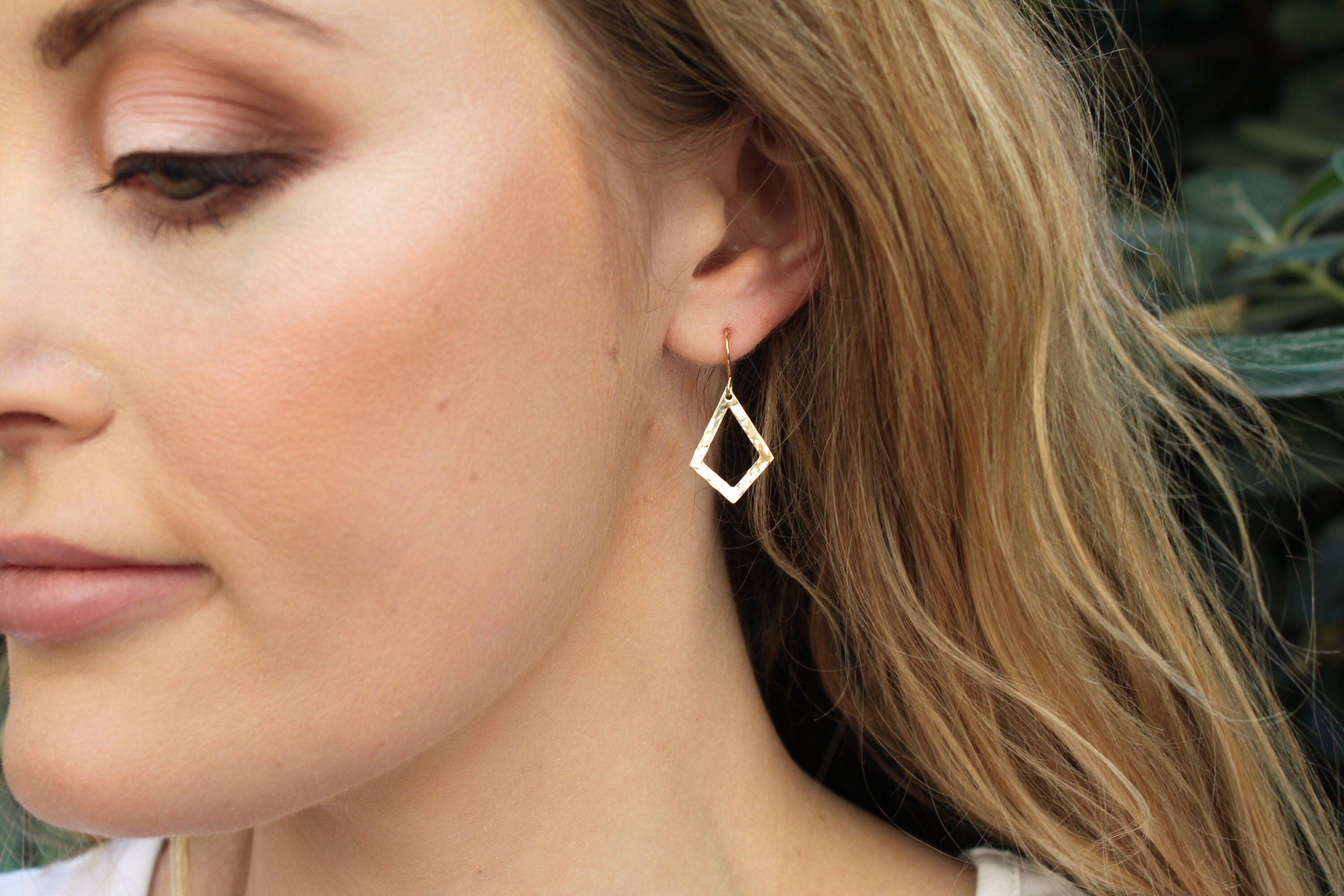 Gold Drop Earrings Minimal Earrings 