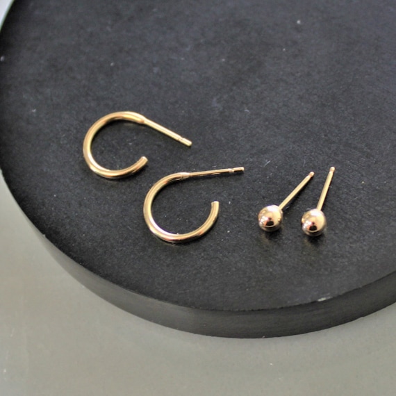 Aqua Blue Zircon Round Stone Earrings Female Cute Small Hoop Earrings  Dainty Gold Color Wedding Earrings For Women Party Jewelry - AliExpress