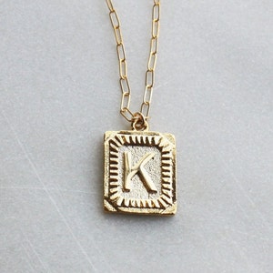 Initial Necklaces for Women, Initial Pendant Necklace, Gold Necklace, Personalized Jewelry, Custom Initial Necklace