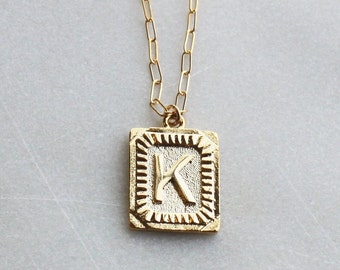 Initial Necklaces for Women, Initial Pendant Necklace, Gold Necklace, Personalized Jewelry, Custom Initial Necklace