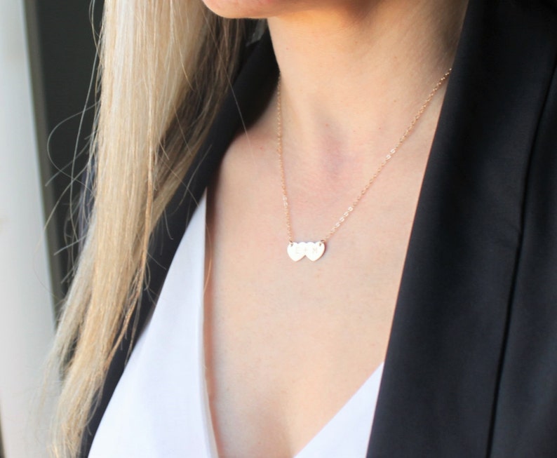 Wedding Gift Gift For Wife Heart Necklace Couples Necklace Bridesmaid Gift for Bride Heart Necklace Bridal Shower gift Personalized