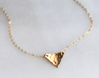 Triangle Necklace, Dainty Necklace, Necklace, Silver or Gold Necklace, Necklaces for Women, Minimalist Jewelry