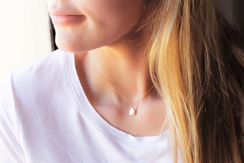 Tiny Gem Pendant Necklace Birthday Gift Necklaces for Women - Etsy