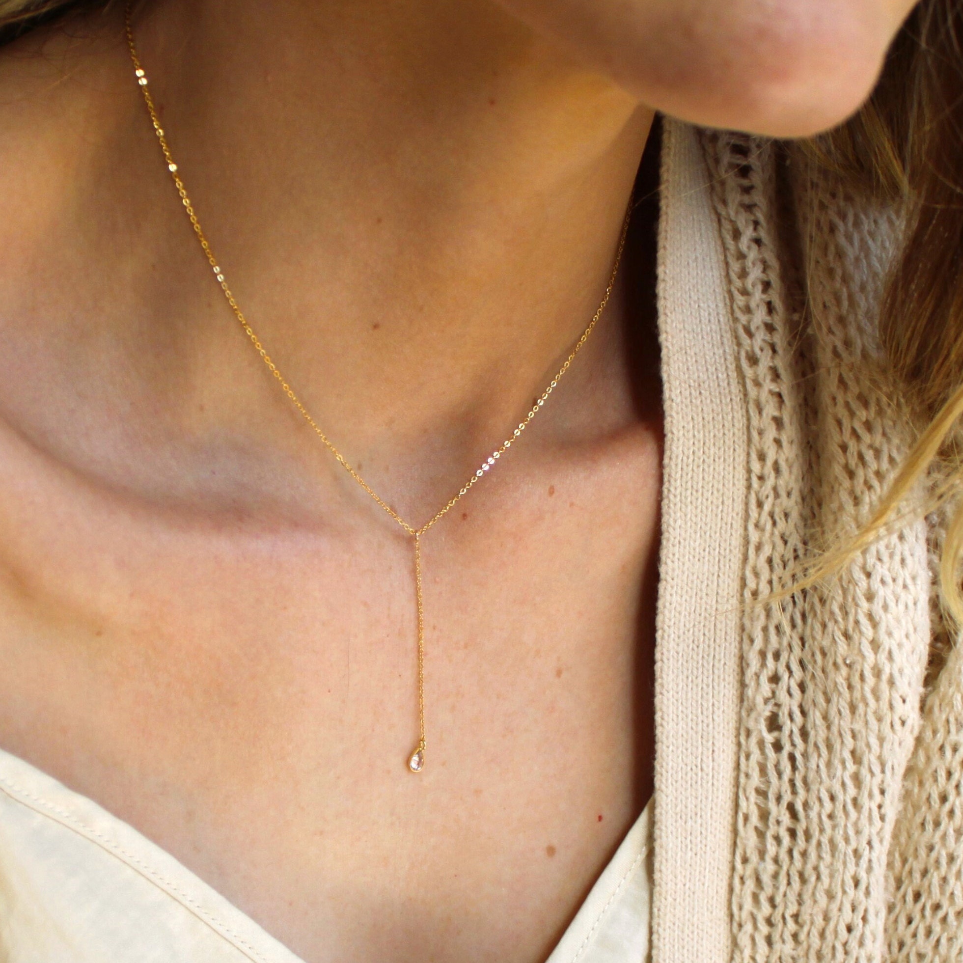 Cable Chain Simple Necklaces for Women, Thin Gold Necklace Silver or Rose,  Dainty Necklace, Long Necklace, Gold Chain the Silver Wren 