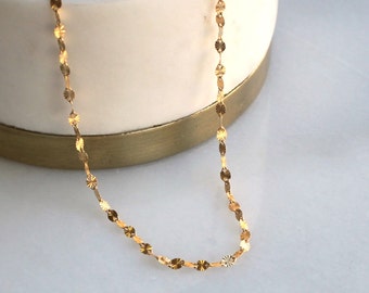 Gold Necklace, Gold Chain Necklace, Dainty Jewelry Gifts for Her, Handmade Jewelry, 14kt Gold Filled Jewelry, Birthday Gifts