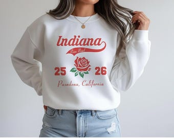 Indiana Rose Bowl 25 26 Sweatshirt, IU Hoosiers Crewneck, Indiana State Pride Sweater