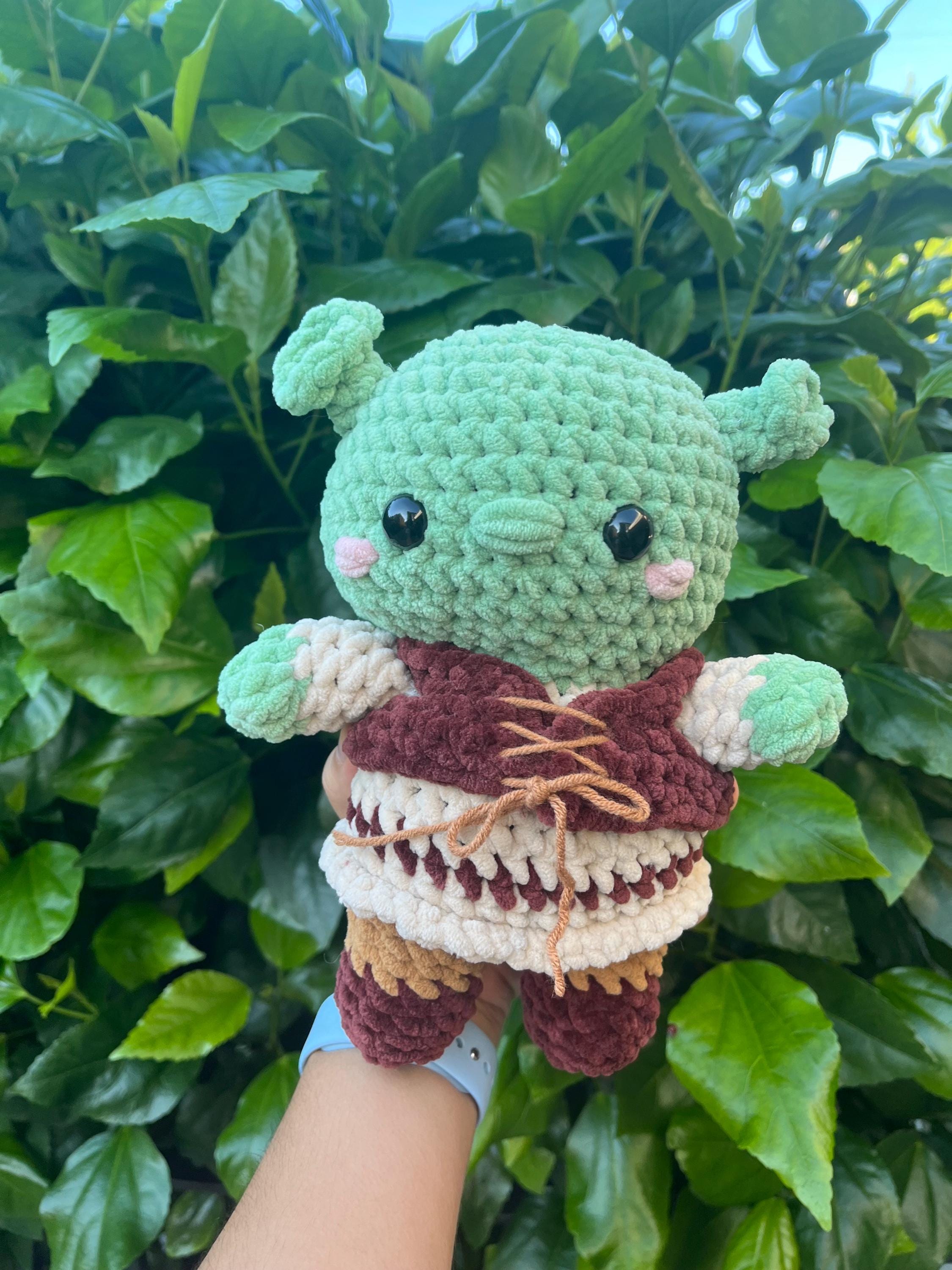 Custom Crochet Shrek Plushie, Shrek Merch, Ogre Merch, Cute Shrek Merch ...