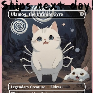 Ulamog, o Giro Infinito - Proxy Eldrazi Fofo | Carta de Arte Completa Alter Personalizada | Comandante EDH | MuraProxyArt