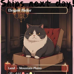 Salão Elegante - Proxy de Terra de Vigilância Bonito | Cartão de Arte Personalizado Alter Full | Comandante EDH | MuraProxyArt