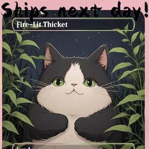 Fire-Lit Thicket - Cute Filter Land Proxy | Custom Alter Full Art Card | Commander EDH | MuraProxyArt