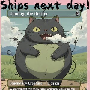 Ulamog, o Profanador - Proxy Eldrazi Fofo | Carta de Arte Completa de Alteração Personalizada | Comandante EDH | MuraProxyArt