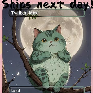 Twilight Mire - Cute Filter Land Proxy | Carta de Arte Completa Alter Personalizada | Comandante EDH | MuraProxyArt