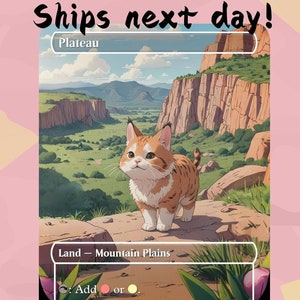 Plateau - Cute Dual Land Proxy | Custom Alter Full Art Card | Commander EDH | MuraProxyArt