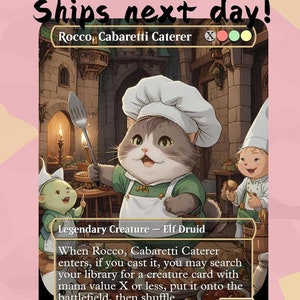 Rocco, Buffet Cabaretti - Cute Proxy | Cartão de Arte Personalizado | Commander EDH | MuraProxyArt
