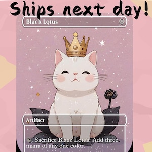 Black Lotus - Cute Proxy | Carta de Arte Personalizada Alter Full | Commander EDH | MuraProxyArt