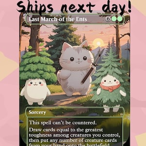 Última Marcha dos Ents - Cute Proxy | Carta de Arte Completa Alter Personalizada | Comandante EDH | MuraProxyArt