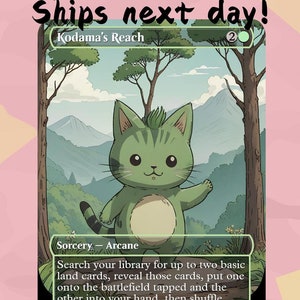 Kodama’s Reach - Cute Proxy | Carta de Arte Completa Alter Personalizada | Comandante EDH | MuraProxyArt
