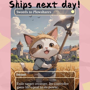 De espadas a arados - Tarjeta proxy linda / Altar personalizado con arte completo / Commander EDH / MuraProxyArt