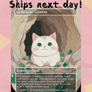 Cavernas de Pedras Preciosas - Proxy Fofo | Carta de Arte Completa Alter Personalizada | Comandante EDH | MuraProxyArt