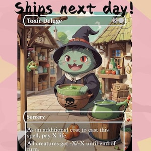 Toxic Deluge - Cute Proxy | Carta de arte personalizada Alter Full | Comandante EDH | MuraProxyArt