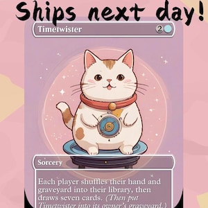 Timetwister - Cute Proxy | Carta de Arte Completa Alter Personalizada | Comandante EDH | MuraProxyArt