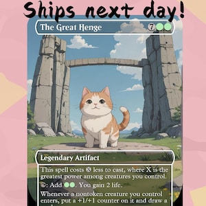 El Gran Henge - Tarjeta proxy linda / Altar personalizado con arte completo / Commander EDH / MuraProxyArt