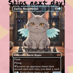 Faerie Mastermind - MTG Cute Proxy | Carta de arte personalizada Alter Full | Comandante EDH | MuraProxyArt
