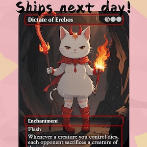 Dictate of Erebos - Cute Proxy | Carta de arte personalizada Alter Full | Comandante EDH | MuraProxyArt