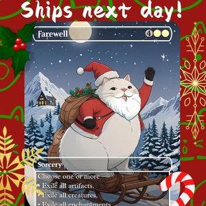 Adeus - Cute Christmas Proxy | Cartão de arte personalizado Alter Full | Comandante EDH | MuraProxyArt