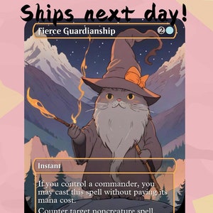Guardião Feroz - Proxy Fofo | Carta de Arte Completa Alterada Personalizada | Comandante EDH | MuraProxyArt