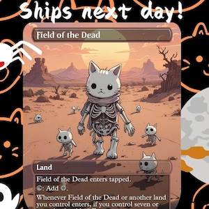 Campo dos Mortos - Proxy Fofo | Carta de Arte Completa Alter Personalizada | Comandante EDH | MuraProxyArt