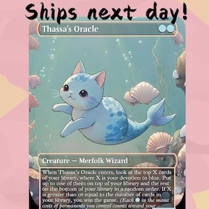 Oráculo de Thassa - Proxy Fofo | Carta de Arte Completa Alterada Personalizada | Comandante EDH | MuraProxyArt