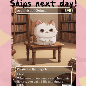 Archivist of Oghma - Cute Proxy | Custom Alter Full Art Card | Commander EDH | MuraProxyArt