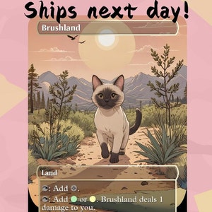 Brushland - Cute Land Proxy | Custom Alter Full Art Card | Commander EDH | MuraProxyArt