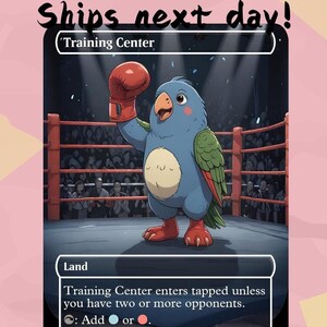 Centro de Treinamento - Cute Bond Land Proxy | Carta de Arte Completa Alterada Personalizada | Comandante EDH | MuraProxyArt