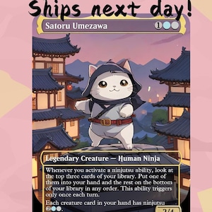 Satoru Umezawa - Leuke proxy | Commandant EDH | Aangepaste volledige kunstkaart wijzigen | MuraProxyArt