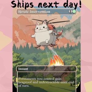 Intervenção Heroica - Proxy Fofo | Carta de Arte Completa Alterada Personalizada | Comandante EDH | MuraProxyArt