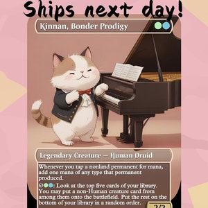 Kinnan, Bonder Prodigy - Cute Proxy | Custom Alter Full Art Card | Commander EDH | MuraProxyArt