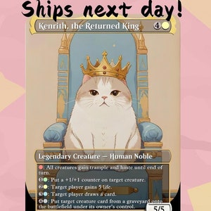 Kenrith the Returned King: schattige proxy | Commandant EDH | Aangepaste volledige kunstkaart wijzigen | MuraProxyArt