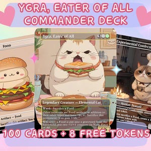 Mazzo Commander proxy Ygra Food Sacrifice, EDH Bracket 4, illustrazione personalizzata carina