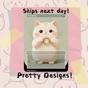 Sol Ring Proxy, Custom Cat Art