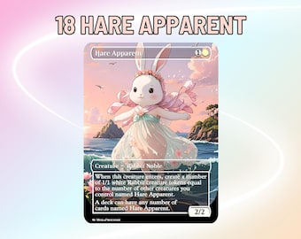 18 Hare Apparent - Cute Proxy | Custom Alter Full Art Card | Commander EDH | MuraProxyArt