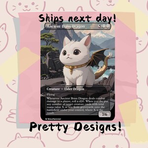 Oude koperen drakenproxy, aangepaste kattenkunst