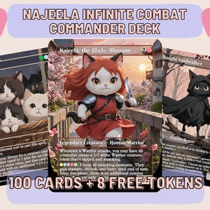 Najeela Infinite Combat Proxy cEDH Commander Deck, 100 kaarten + 8 gratis tokens | Leuke aangepaste volledige kunst | MuraProxyArt