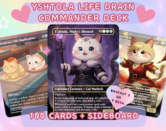 Yshtola Life Drain Proxy Commander Deck, Bracket 3 or 4, Custom Full Art EDH  Deck - Etsy