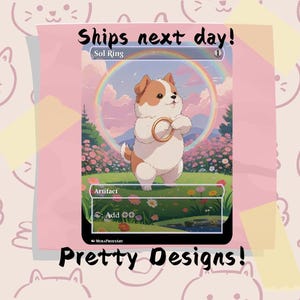 Sol Ring Dog Proxy, Custom Cat Art