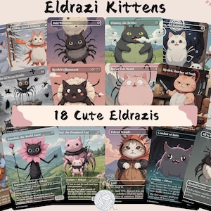 18 süße Eldrazi Bündel - Cute Proxy |  Benutzerdefinierte Alter voller Kunst Karte | Kommandant EDH | MuraProxyArt