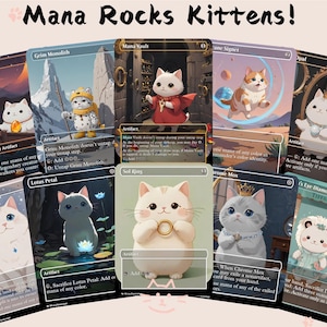 Pacote Mana Rocks - Cute Proxy | Carta de arte personalizada Alter Full | Comandante EDH | MuraProxyArt