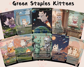 Green Commander Staples - Cute Proxy | Custom Alter Full Art Card | Commander EDH | MuraProxyArt