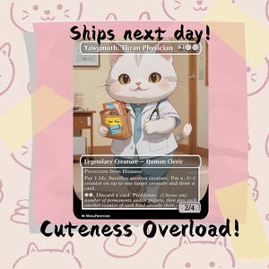 Yawgmoth Thran Physician Proxy, Custom Cat Art